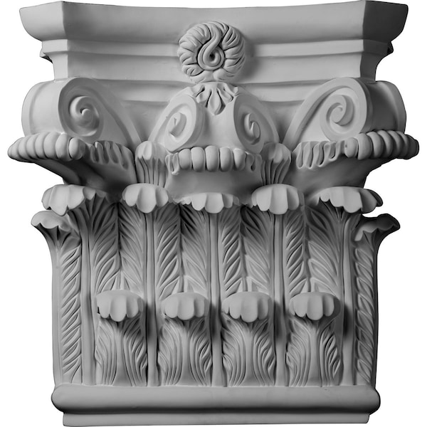 Ekena Millwork 25 1/4"W x 24 5/8"H x 8 1/4"P Corinthian Capital (Fits Pilasters up to 19 1/8"W x 2 3/4"D) CAP25X25X08RC - main